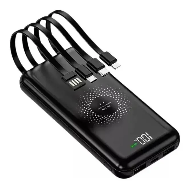 Carregador Power Bank Indução Portatil 10000mah Bte-17 Gold