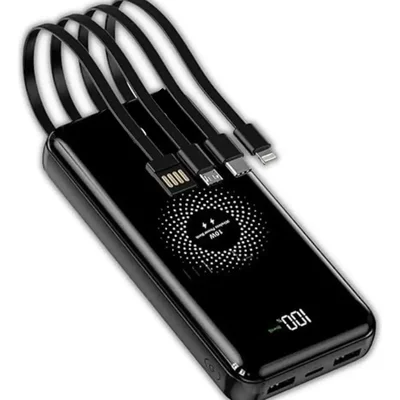 Carregador Portátil 10000mah Turbo Compatível Com Iphone Android Ios Samsung Xiaomi Motorola Inducao Power Bank