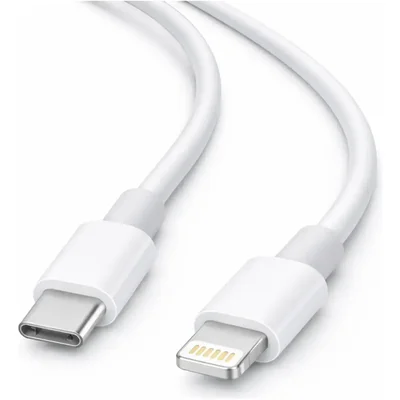 Cabo Carregador 2 Metros Para Iphone 11 12 13 14 Pro Max Ipad Ipod Carregamento Rápido Turbo Usb-c 30w - Branco