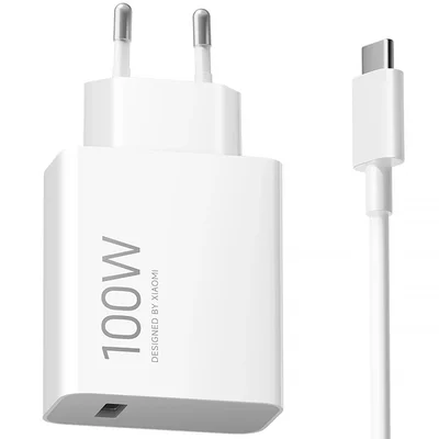 Carregador Xiaomi 100w Charging Kit  (type-a) De 100 Watts + Cabo Usb-c