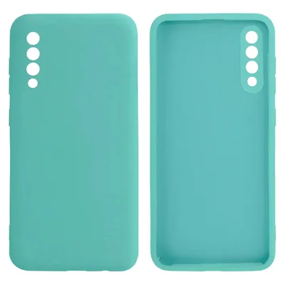 Capa Para Galaxy A30s A50 Silicone Aveludada Verde-limã£o Lis