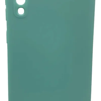 Capa Para Galaxy A30s A50 Silicone Aveludada Verde-musgo Lisa