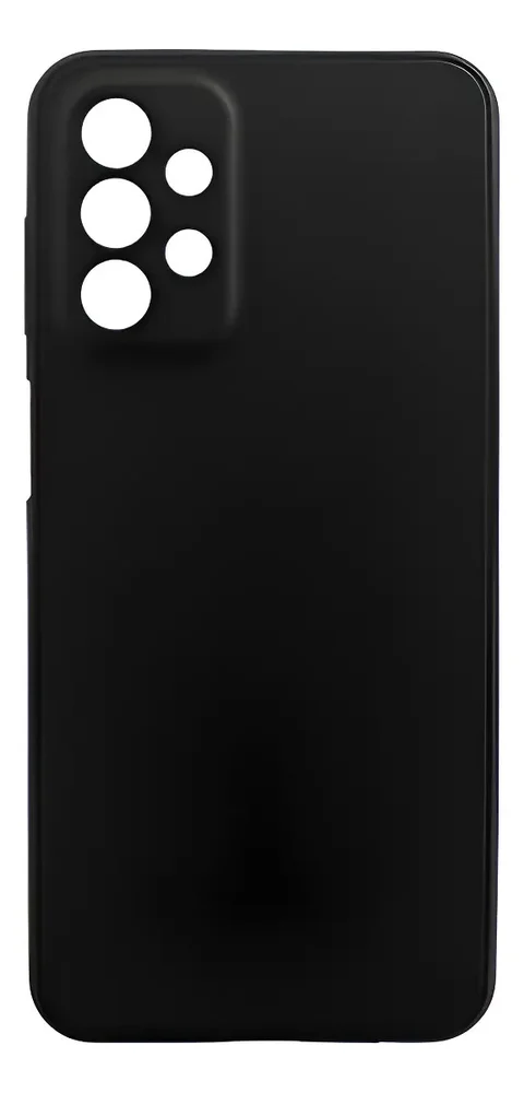 Imagem 1 de 5 do produto Capa Samsung A13 4g Silicone Aveludada Cores Preto Lisa