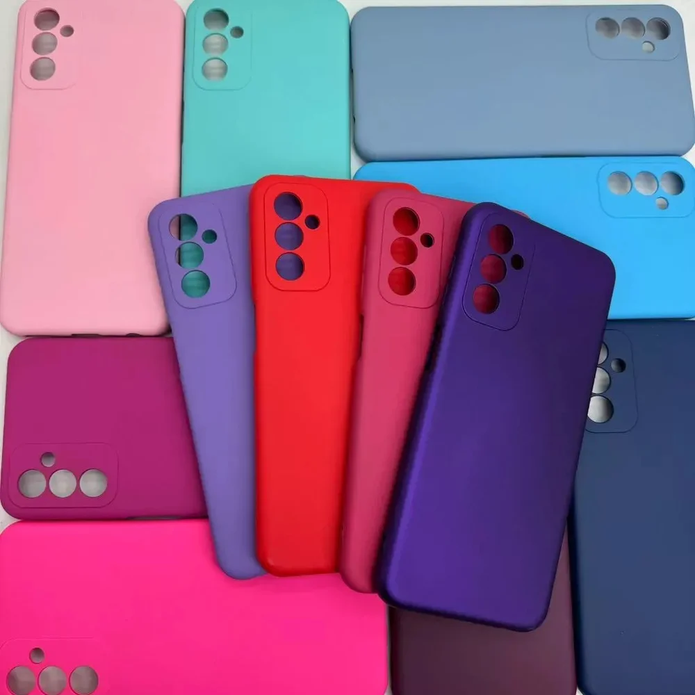 Imagem 5 de 5 do produto Capa Samsung A13 4g Silicone Aveludada Cores Preto Lisa