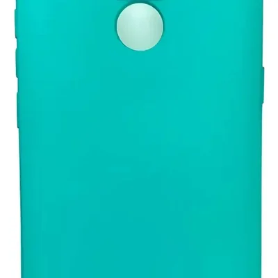 Capa Moto E7 Silicone Aveludada Verde-claro Lisa