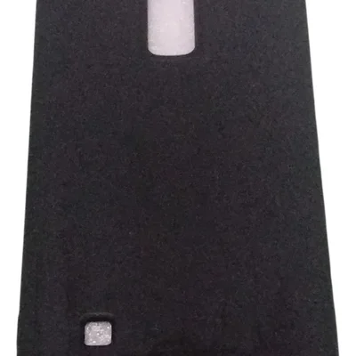 Capa Lg K10  Silicone Aveludada Preto Lisa