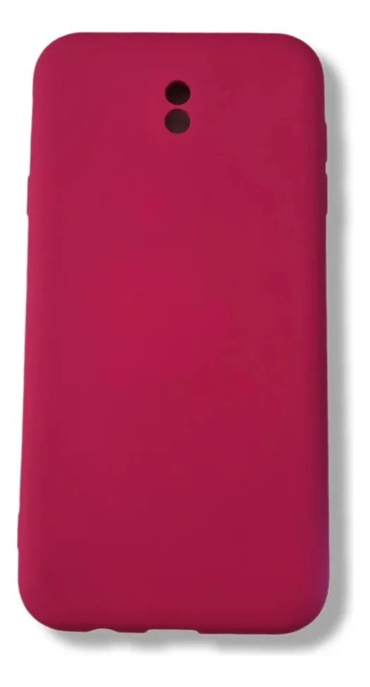Capa Para Celular Samsung Silicone Aveludada J7 Pro Cores Vermelho Lisa
