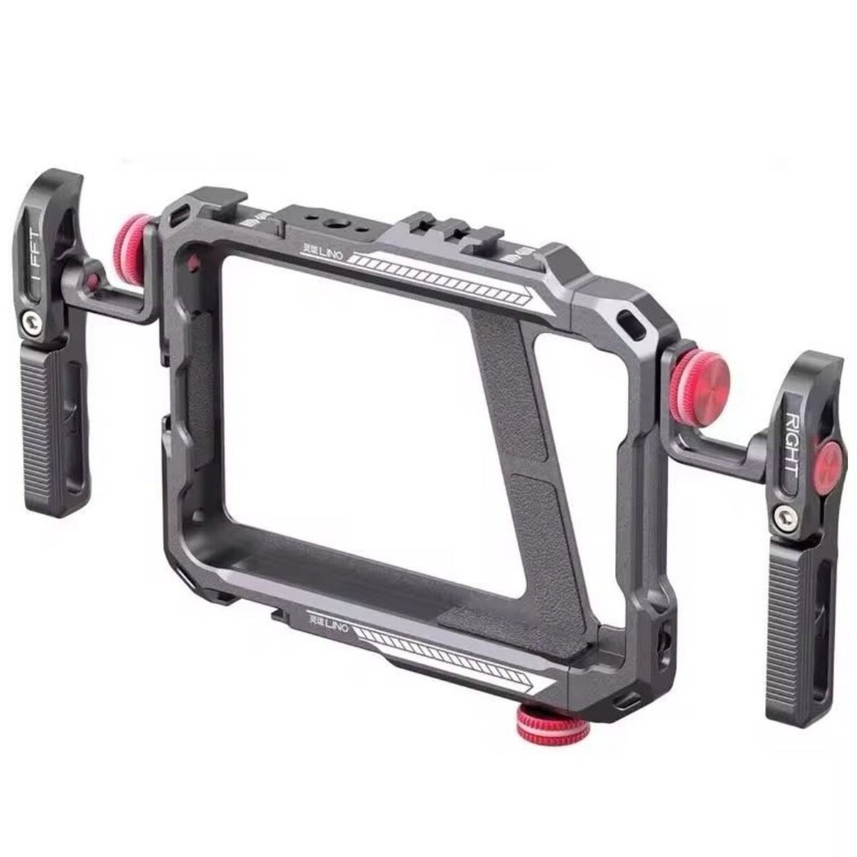 Cage Estabilizadora Metal Dupla Empunhadura Suporte Celular Universal Oásis Oif-7901