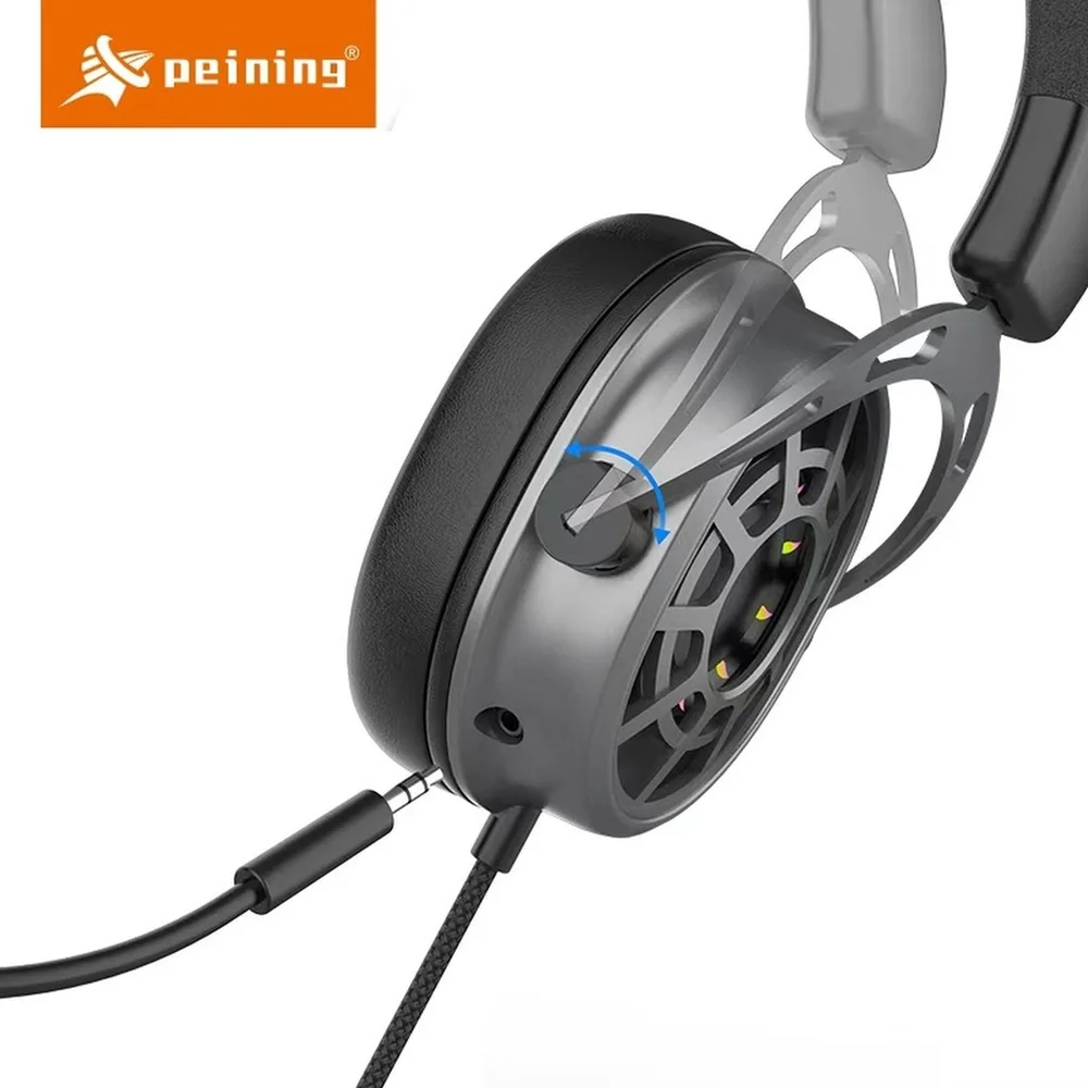 Fone De Ouvido Headset Gamer Usb LED Com Microfone Som Potente Cabo 2 Metros Para PC Gamer Pei-gm018 Fone De Ouvido Headset Gamer Usb LED Com Microfone Som Potente Cabo 2 Metros Para PC Gamer Pei-gm018