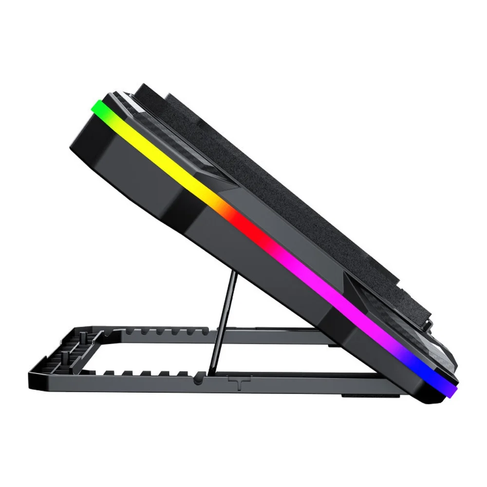 Imagem 2 de 4 do produto Suporte Notebook Celular Gamer RGB Cooler Usb 2.0 Controladora Or-sp254