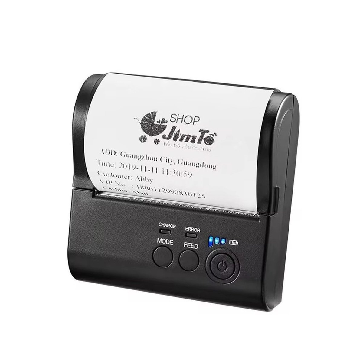Impressora Térmica Portátil 80mm Para Cupom Recibo Bluetooth Usb 203dpi Ce-o1507b