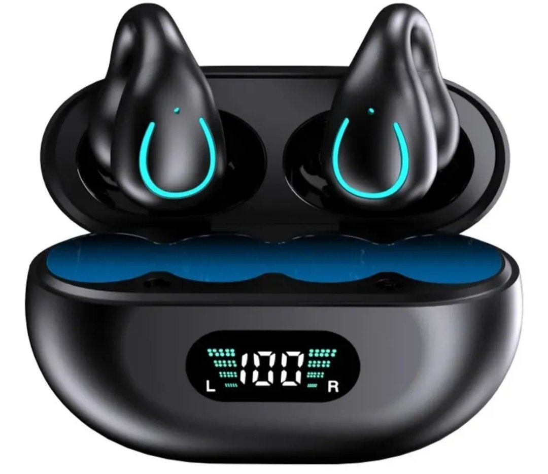 Fone De Ouvido Bluetooth Condução Óssea À Prova D'água Para Esportivo Academia Aptidão De Condução Óssea Adequada Para C