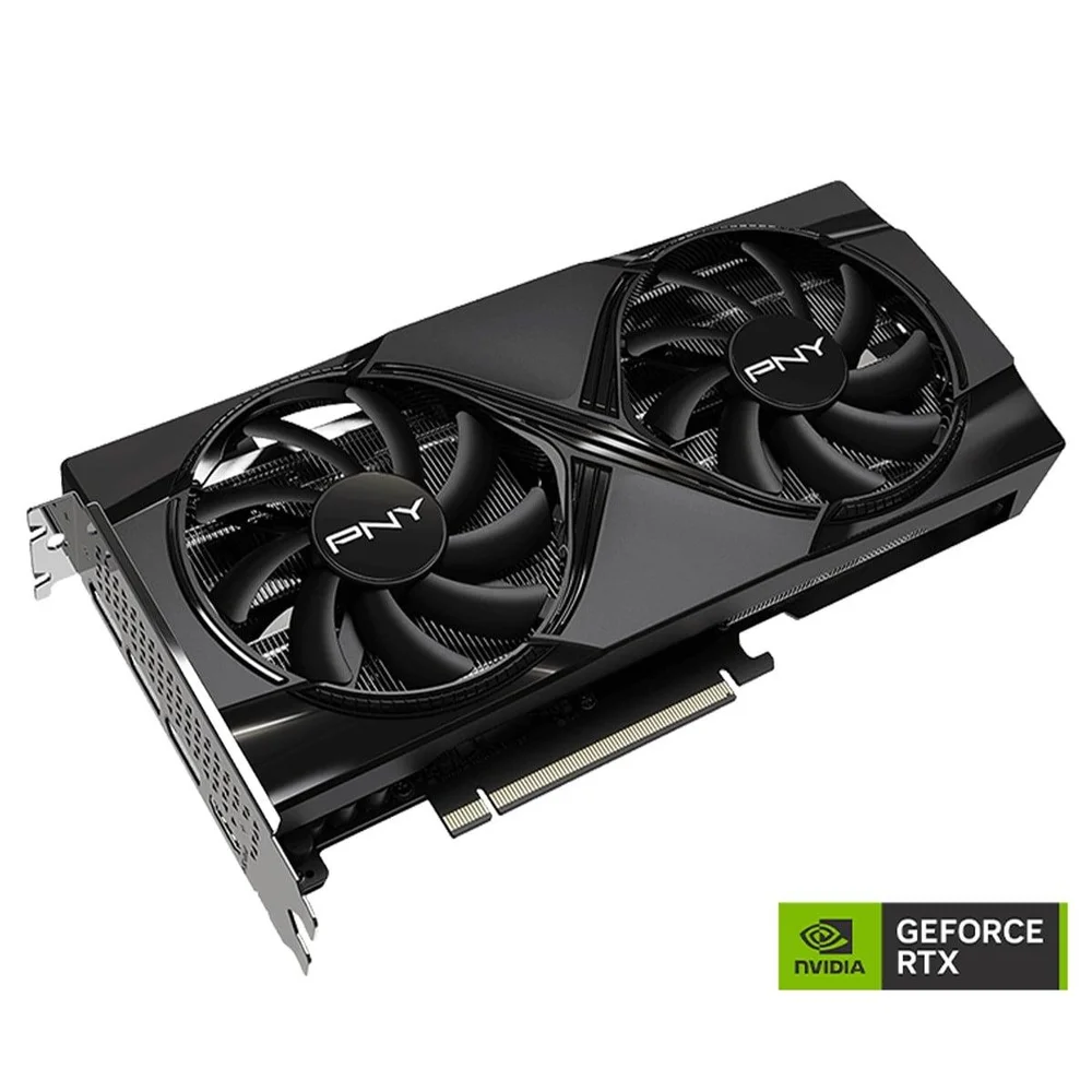 Imagem 2 de 5 do produto Placa De Vídeo Pny Nvidia Geforce RTX 5060 Ti Dual Oc, 8GB, Gddr7, Dlss, Ray Tracing, Vcg5060t8dfxpb1-o