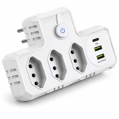 Socket De Conversão Com Usb E Usb-c Pd – Auto Max 10a