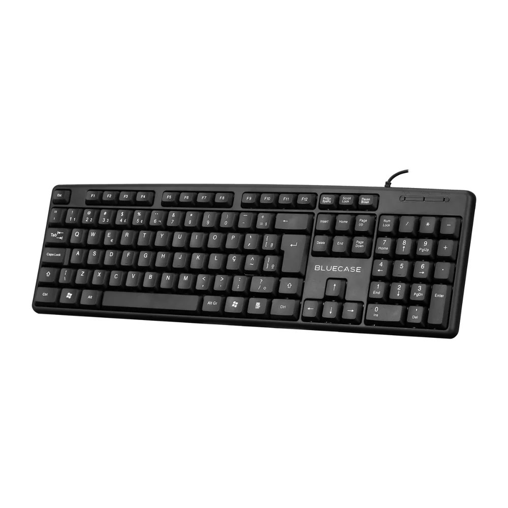 Imagem 5 de 5 do produto Teclado Com Fio Bluecase Usb Abnt2 Cabo 1.2m Preto Bt101bbx
