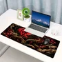 Novo Mouse Pad Gamer Deskpad Speed Extra Grande Borda Costurada Profissional 120x60  - Chama Do Dragão