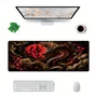 Novo Mouse Pad Gamer Deskpad Speed Extra Grande Borda Costurada Profissional 120x60  - Chama Do Dragão