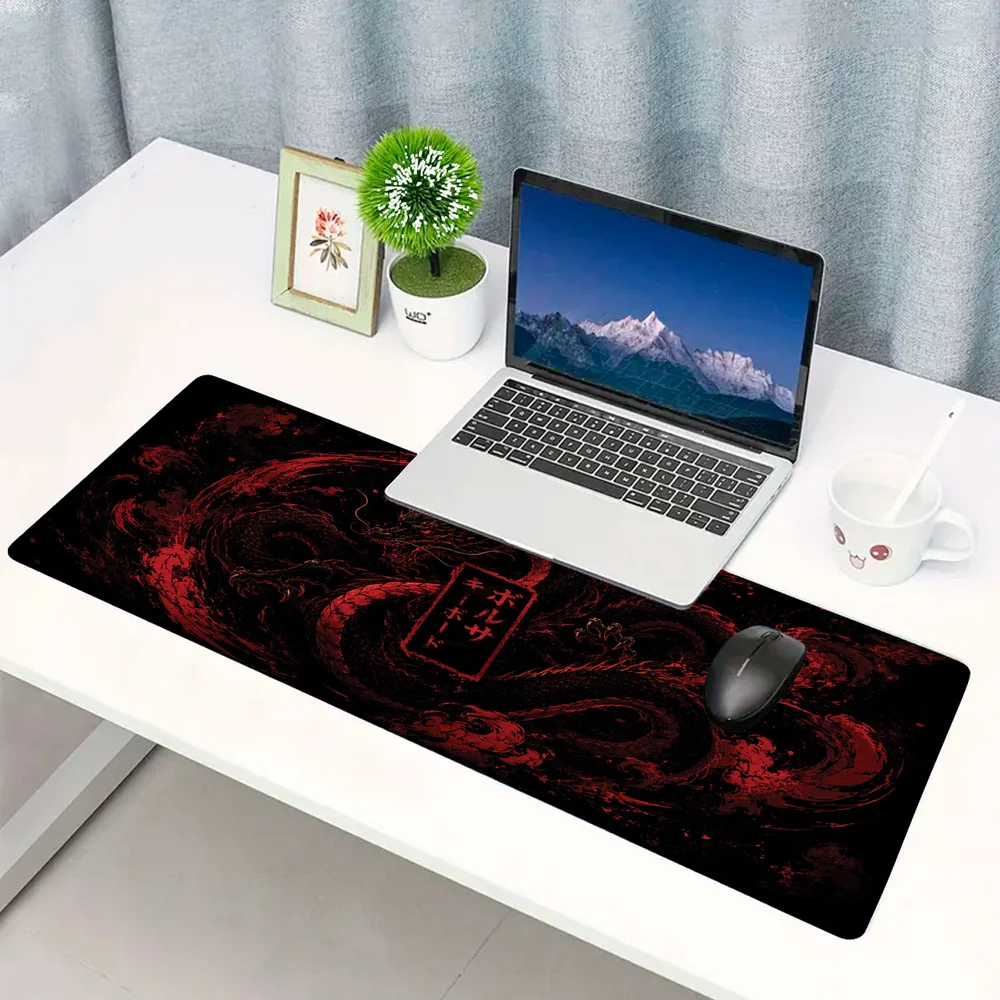 Novo Mouse Pad Gamer Deskpad Speed Extra Grande Borda Costurada Profissional 70x30 - Dragão De Fogo Novo Mouse Pad Gamer Deskpad Speed Extra Grande Borda Costurada Profissional 70x30 - Dragão De Fogo