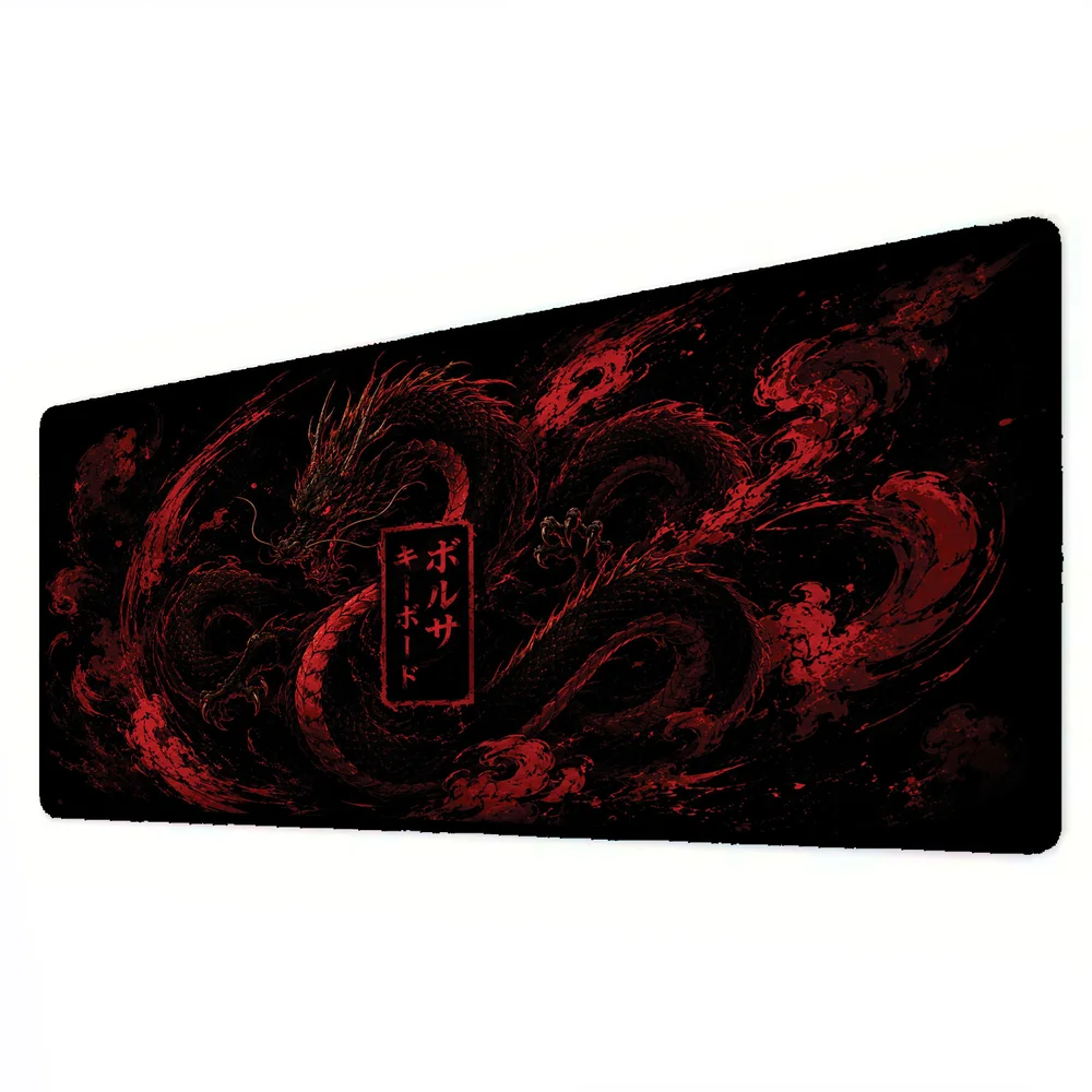 Novo Mouse Pad Gamer Deskpad Speed Extra Grande Borda Costurada Profissional 70x30 - Dragão De Fogo Novo Mouse Pad Gamer Deskpad Speed Extra Grande Borda Costurada Profissional 70x30 - Dragão De Fogo