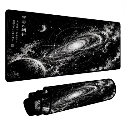 Novo Mouse Pad Gamer Deskpad Speed Extra Grande Borda Costurada Profissional 60x30  -  Cosmo Inifinito