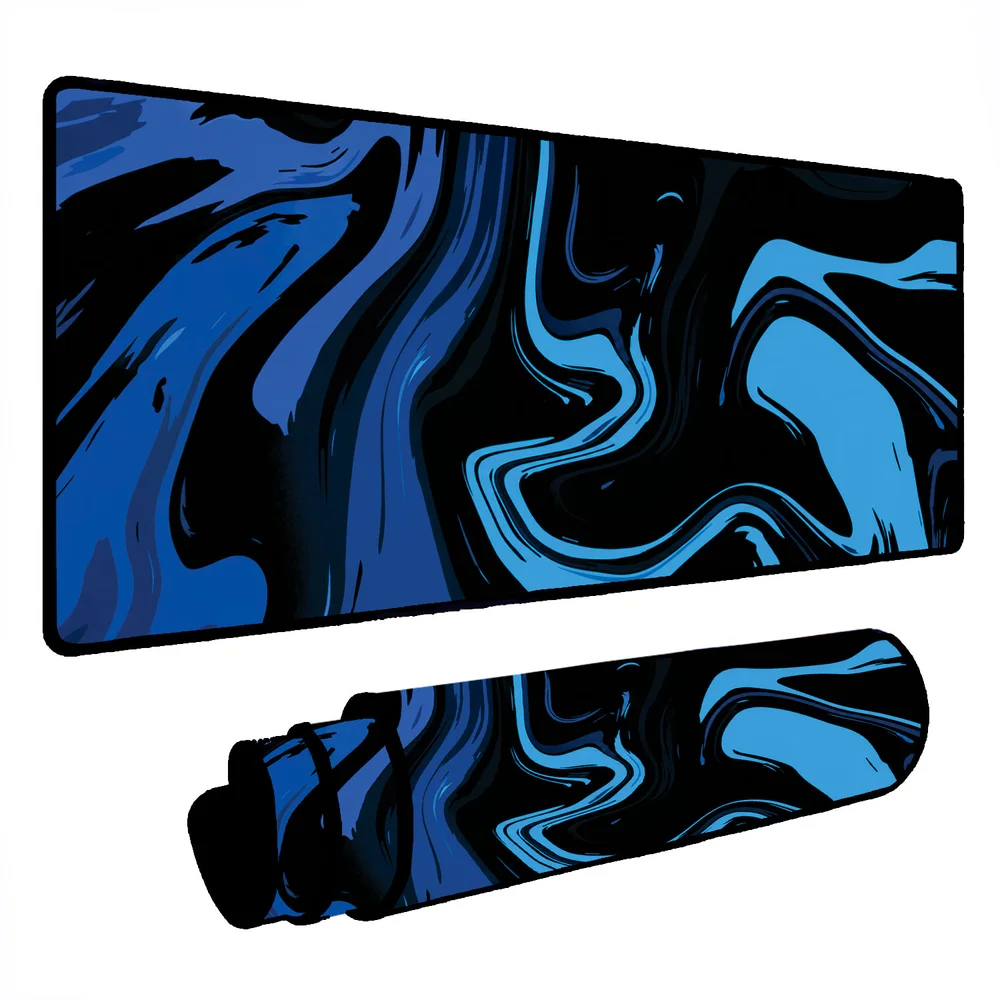 Novo Mouse Pad Gamer Deskpad Speed Extra Grande Borda Costurada Profissional 70x30 - Blue Liquid Novo Mouse Pad Gamer Deskpad Speed Extra Grande Borda Costurada Profissional 70x30 - Blue Liquid