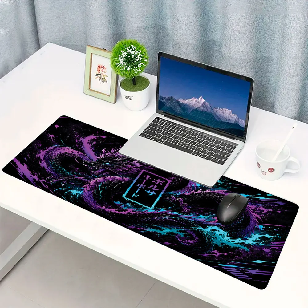 Novo Mouse Pad Gamer Deskpad Speed Extra Grande Borda Costurada Profissional 90x40 - Dragão Astral Novo Mouse Pad Gamer Deskpad Speed Extra Grande Borda Costurada Profissional 90x40 - Dragão Astral