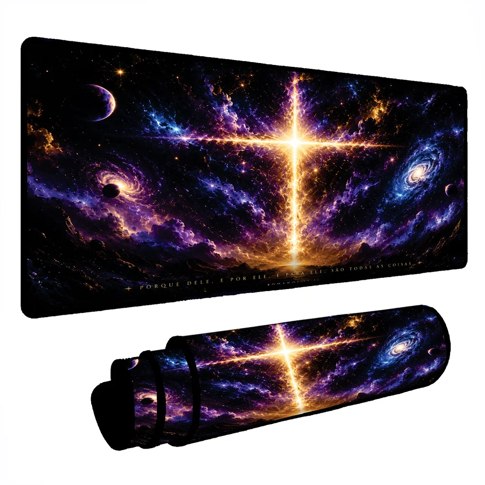 Novo Mouse Pad Gamer Deskpad Speed Extra Grande Borda Costurada Profissional 120x40 - Criador Do Universo Novo Mouse Pad Gamer Deskpad Speed Extra Grande Borda Costurada Profissional 120x40 - Criador Do Universo