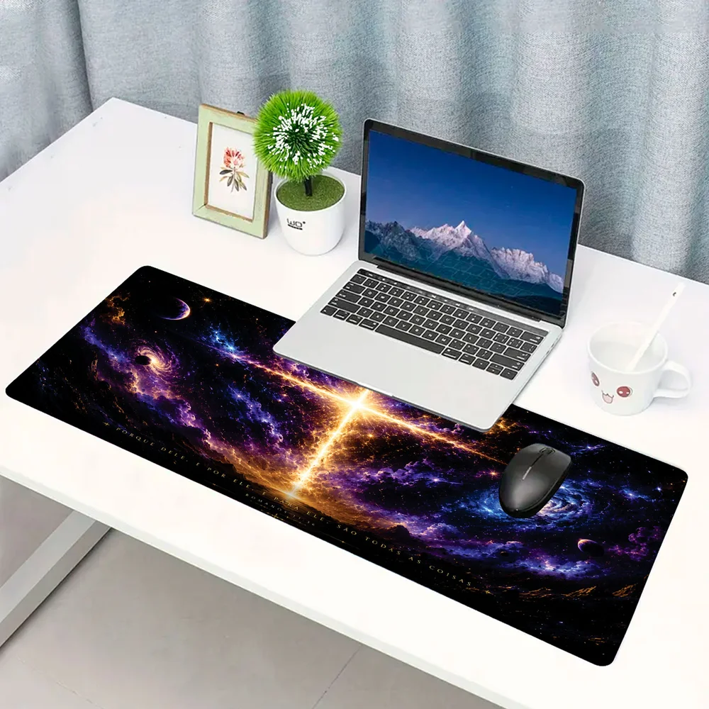 Novo Mouse Pad Gamer Deskpad Speed Extra Grande Borda Costurada Profissional 120x40 - Criador Do Universo Novo Mouse Pad Gamer Deskpad Speed Extra Grande Borda Costurada Profissional 120x40 - Criador Do Universo
