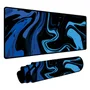 Novo Mouse Pad Gamer Deskpad Speed Extra Grande Borda Costurada Profissional 60x30  -  Blue Liquid