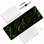 Novo Mouse Pad Gamer Deskpad Speed Extra Grande Borda Costurada Profissional 90x40  - Dragão Floresta