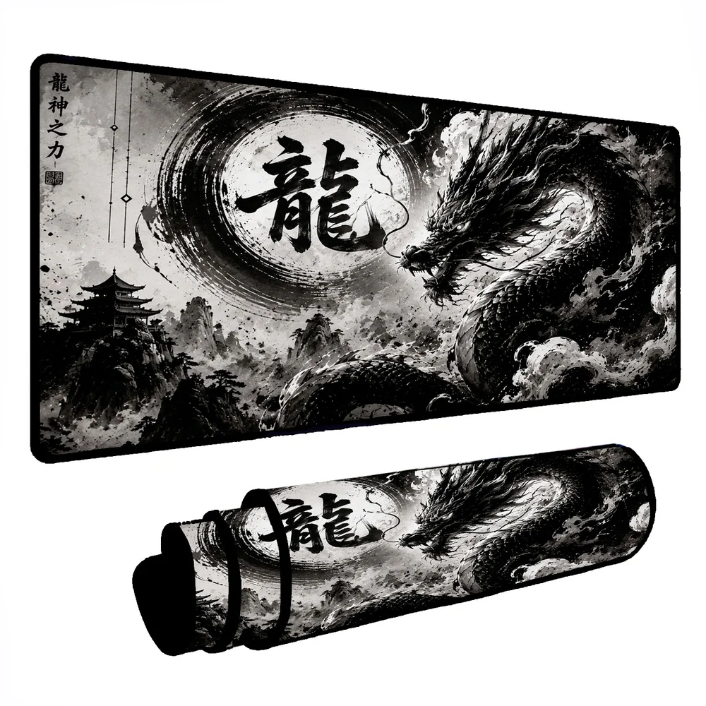 Novo Mouse Pad Gamer Deskpad Speed Extra Grande Borda Costurada Profissional 100x50 - Dragão Ancestral Novo Mouse Pad Gamer Deskpad Speed Extra Grande Borda Costurada Profissional 100x50 - Dragão Ancestral