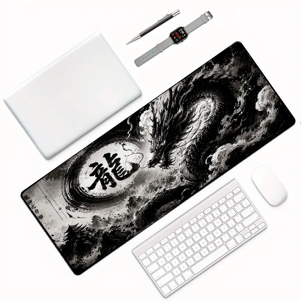 Novo Mouse Pad Gamer Deskpad Speed Extra Grande Borda Costurada Profissional 100x50 - Dragão Ancestral Novo Mouse Pad Gamer Deskpad Speed Extra Grande Borda Costurada Profissional 100x50 - Dragão Ancestral