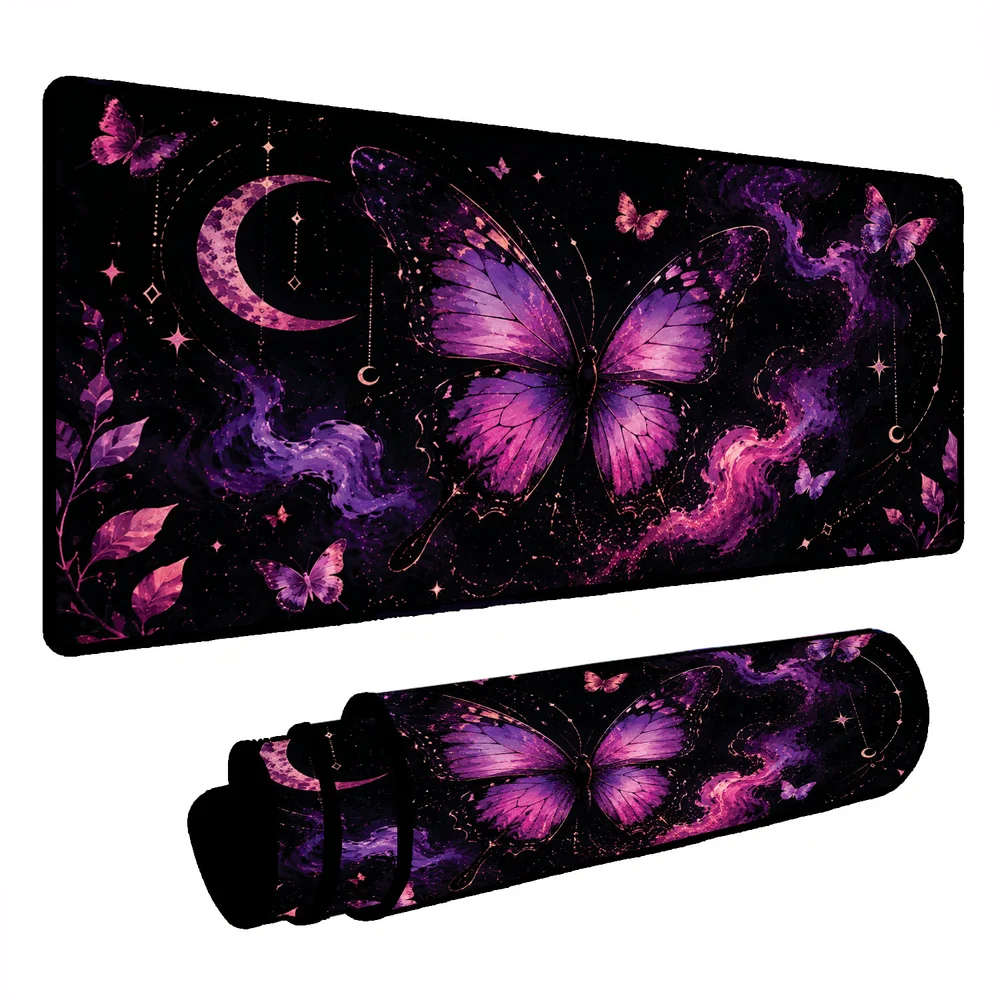 Novo Mouse Pad Gamer Deskpad Speed Extra Grande Borda Costurada Profissional 120x40 - Borboletas Universo Novo Mouse Pad Gamer Deskpad Speed Extra Grande Borda Costurada Profissional 120x40 - Borboletas Universo