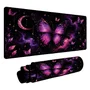 Novo Mouse Pad Gamer Deskpad Speed Extra Grande Borda Costurada Profissional 70x30  - Borboletas Universo