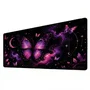 Novo Mouse Pad Gamer Deskpad Speed Extra Grande Borda Costurada Profissional 70x30  - Borboletas Universo