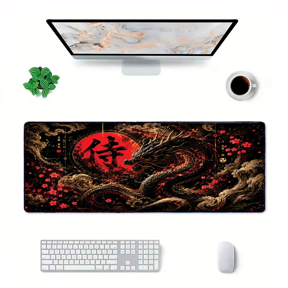 Novo Mouse Pad Gamer Deskpad Speed Extra Grande Borda Costurada Profissional 100x50 - Chama Do Dragão Novo Mouse Pad Gamer Deskpad Speed Extra Grande Borda Costurada Profissional 100x50 - Chama Do Dragão