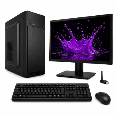 PC Completo Intel Core i5 4 8GB SSD 240GB Monitor Wifi