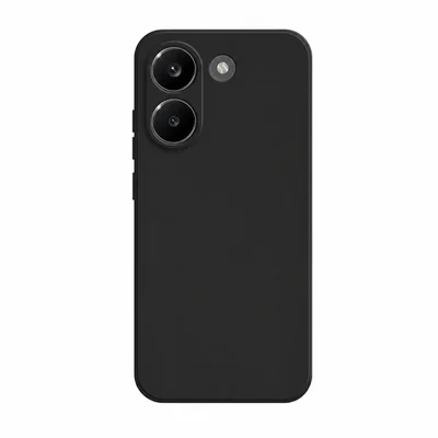 Capa Capinha Silicone Aveludado Preto Para Xiaomi Poco X8 Pro