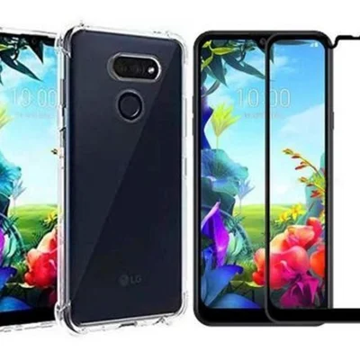 Capa Capinha Antichoque Tpu + Película De Vidro 3d Para Lg K40s