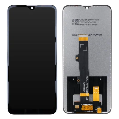 Tela Frontal Display Lcd Touch Compatível Com Motorola E7i Power Xt2097-13 + Película