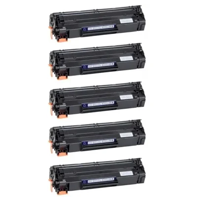 Kit 5 Toners Compatíveis Hp Ce285a 85a P1102w M1132