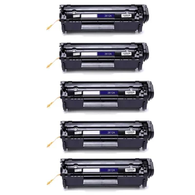 Kit 5 Toner Compatível Hp Q2612a 12a 1020 M1005