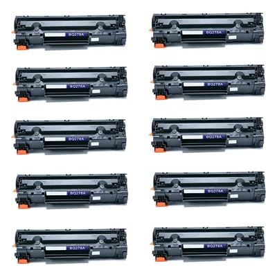 Kit 10 Toners Compatíveis Hp Ce278a 78a P1606dn M1536 Atacado