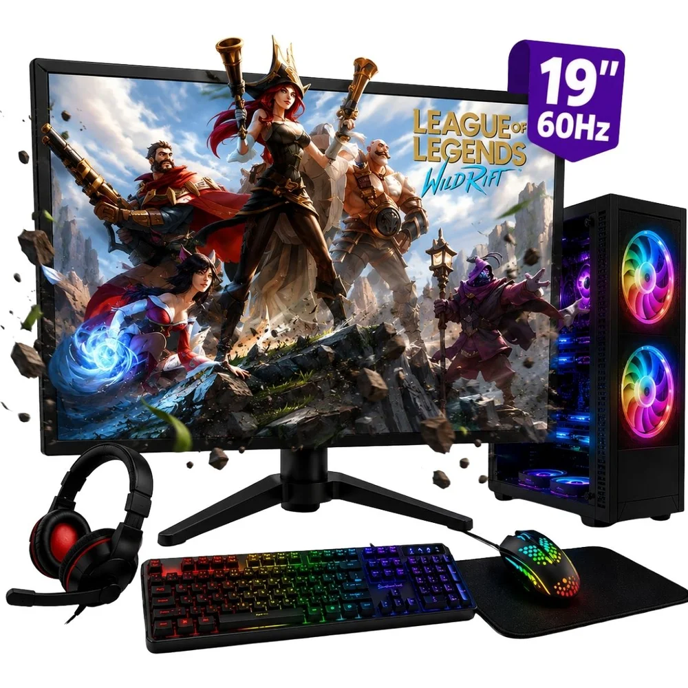 PC Gamer Completo i7 3ª Geração 16gb SSD 512gb Rx550 Tpm 2.0 Win 11