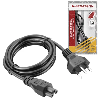 Cabo De Força Para Monitor Tv Notebook Mickey Tripolar 1.80m