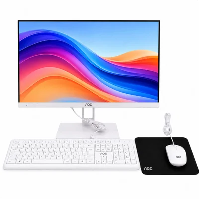 Computador All In One AOC 23.8" i5 12450H 16GB SSD 512GB Wi-Fi Windows 11 Pro Completo