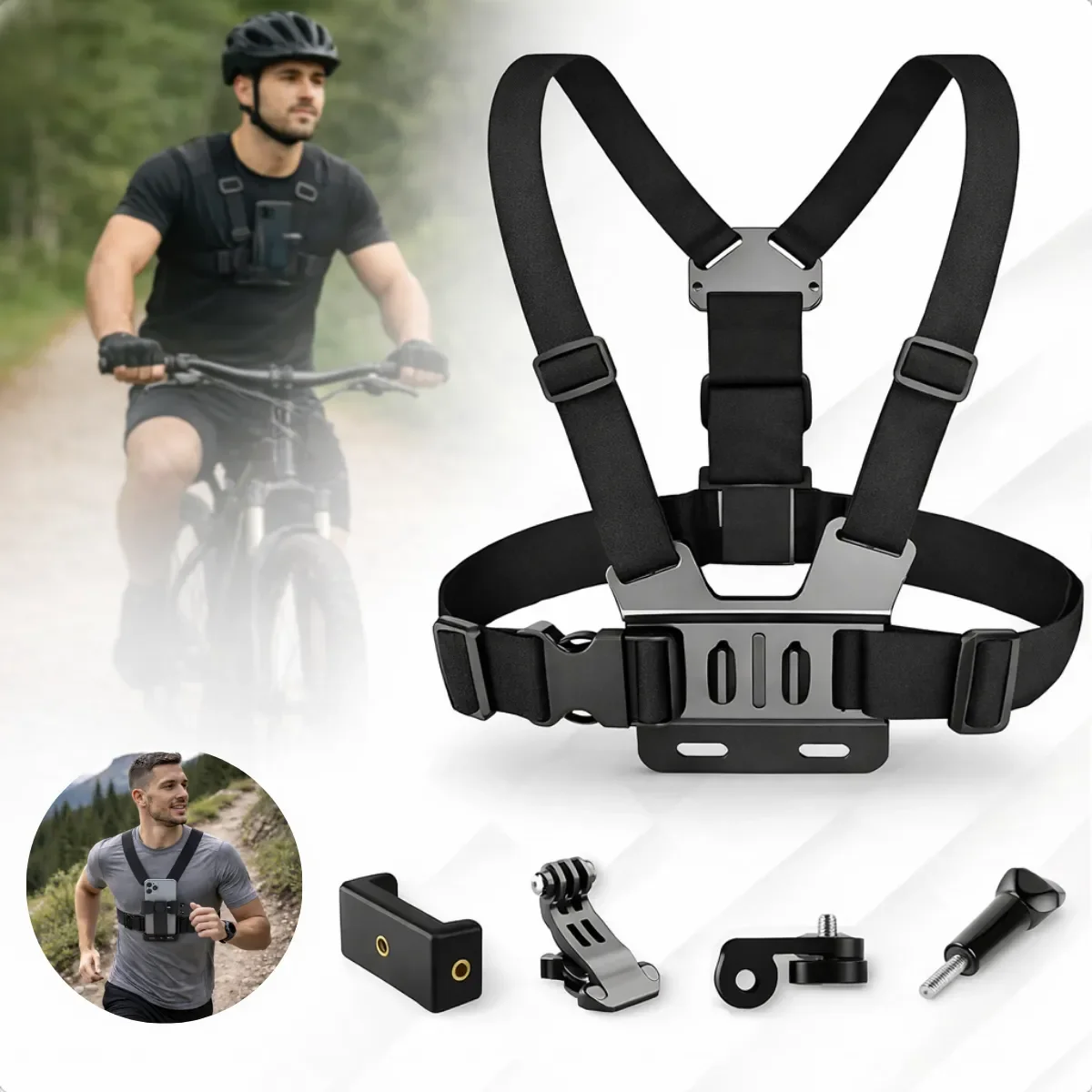 Suporte De Peito Para Celular E Gopro – Mãos Livres Total   Grave Vídeos Incríveis E Capture Fotos Imersivas Com Um Suporte De Peito Estável
