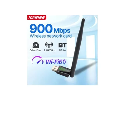 Adaptador Wifi 6 Usb 3.0 Dual Band Ax900mbps Bluetooth C/antena