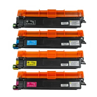 Kit 4 Toners Tn-219xl Tn219xl Compatíveis Com Mfc-l3760cdw Hl-l3240cdw Dcp-l3560cdw 4 Cores - Linha Compatível