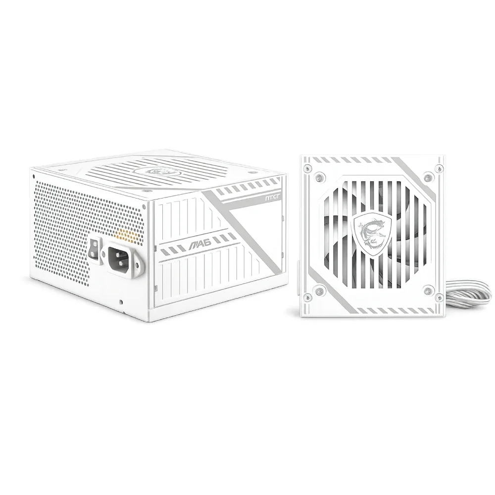 Fonte De Alimentação Msi Mag A650bnl White 650w 80 Plus Bronze Pfc Ativo Branco